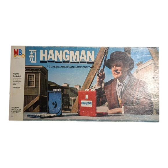 Vtg 1976 Milton Bradley Hangman 2 Player Family Spelling Board Game Complete - Picture 1 of 6